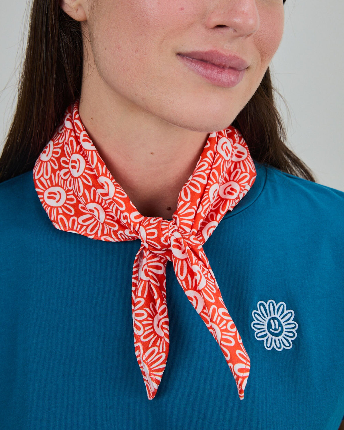 Asis Percales Daisy Cotton Scarf