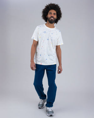 Splash Paint Tshirt Ecru