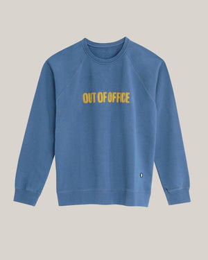 Out of Office Cotton Sweatshirt Blue