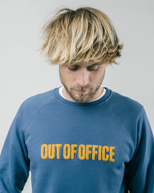 Out of Office Cotton Sweatshirt Blue