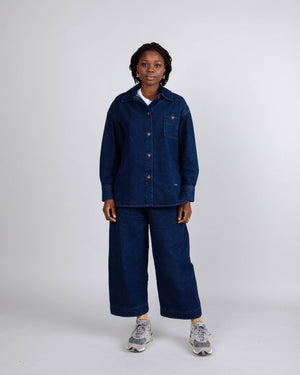 Indigo Oversized Overshirt Denim