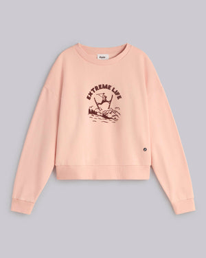 Extreme Life Cropped Sweatshirt Glassé