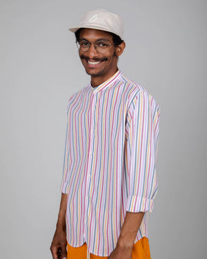 Rainbow Regular Mao Shirt White