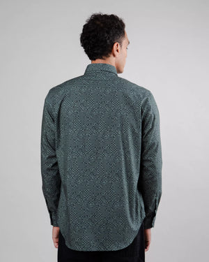 Pixel Regular Shirt Green