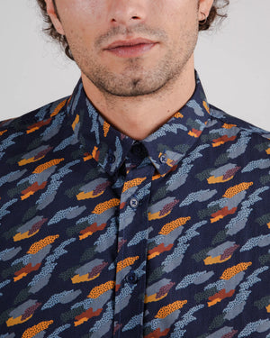 Ucon Palma Regular Shirt Navy