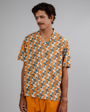 Big Tiles Aloha Shirt Topaz