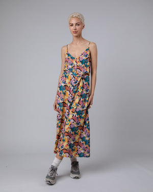 Yeye Weller Strap Long Dress Yellow