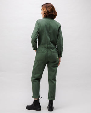 Cotton Twill Boiler Suit Green