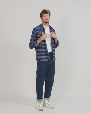 Stripes Overshirt Navy